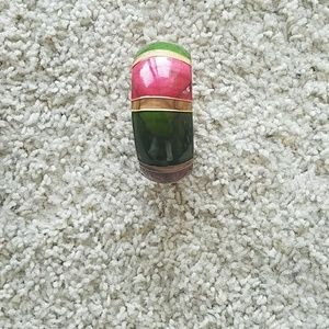 Red, Pink, Green, and Gold Bangle